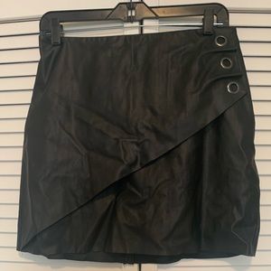 Express vegan leather skirt